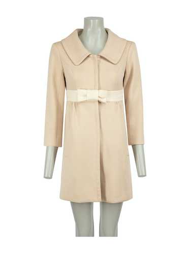 Smythe Beige Wool Bow Detail Coat - image 1