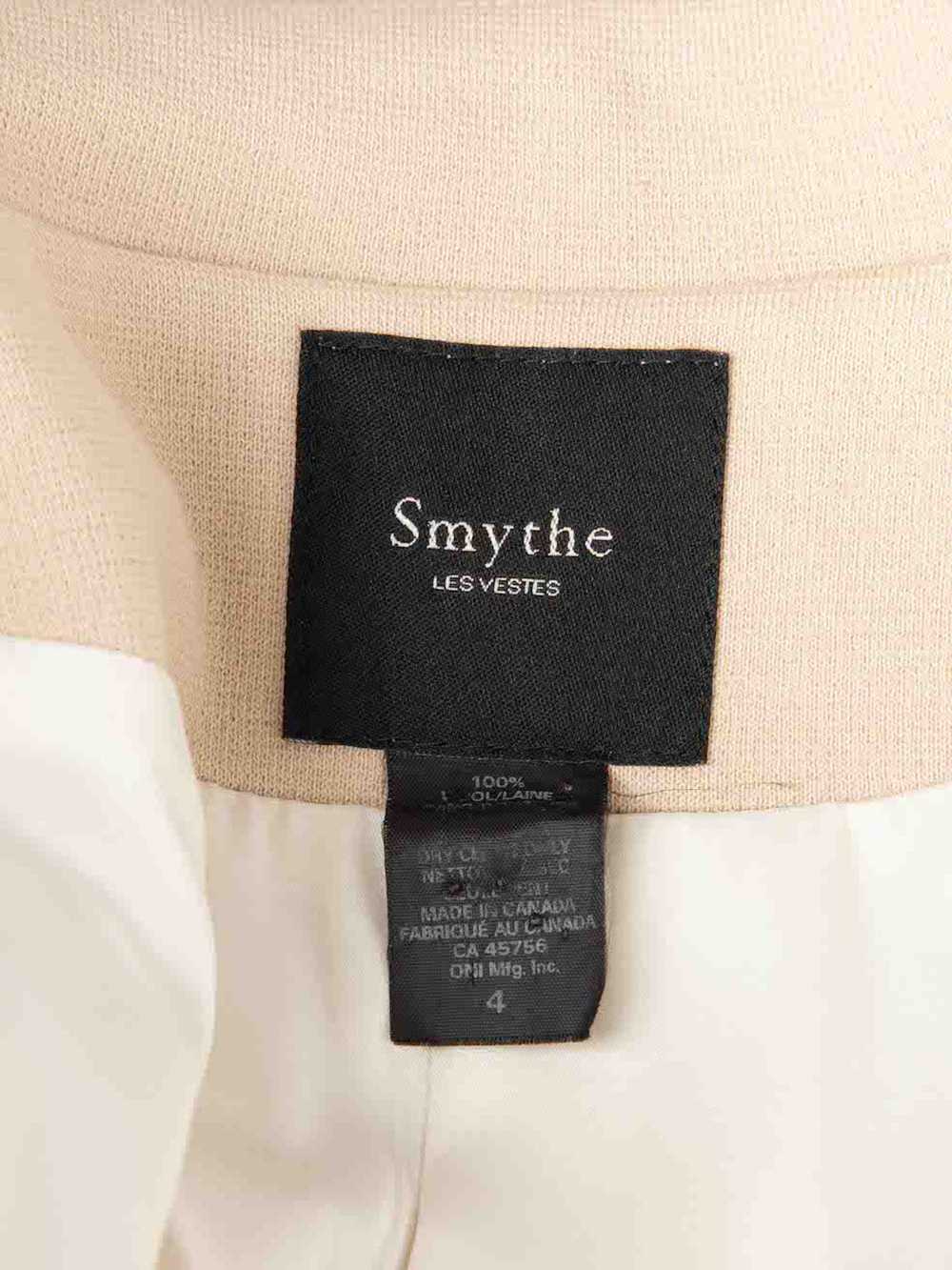 Smythe Beige Wool Bow Detail Coat - image 6