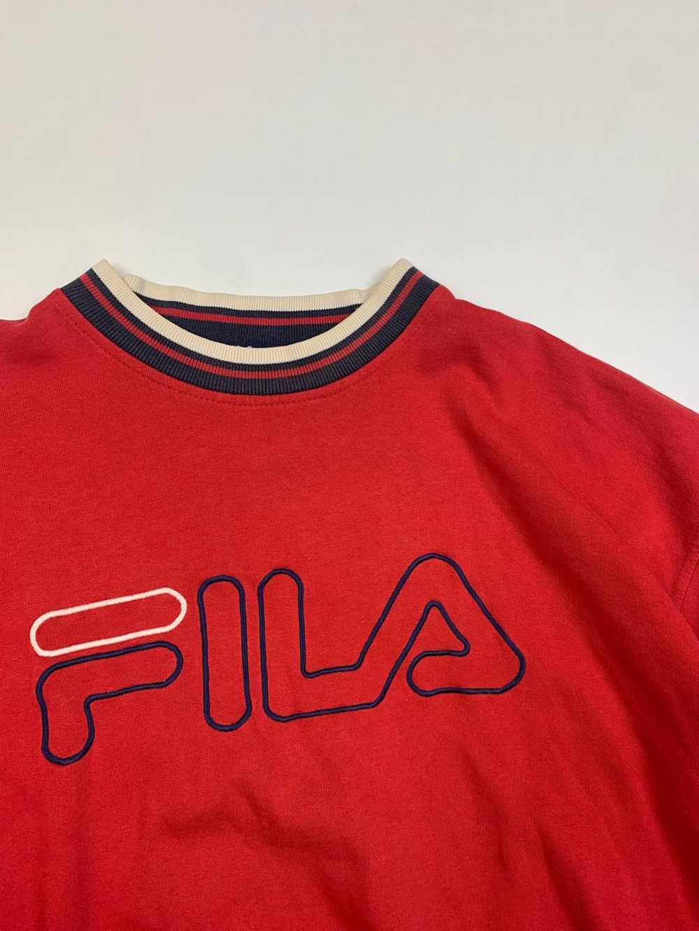 Fila × Streetwear × Vintage Fila big logo usa red… - image 2