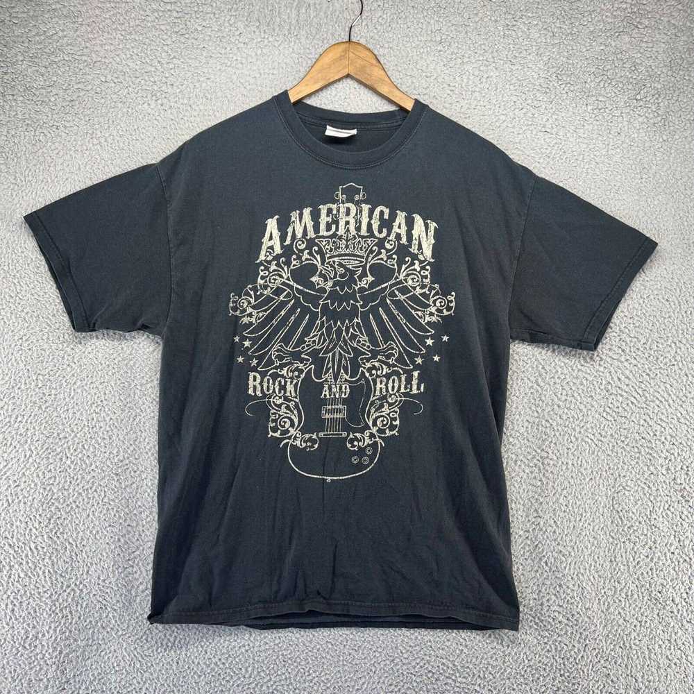 Hanes × Vintage Vintage American Rock Roll Shirt … - image 1