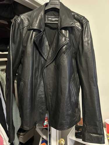 Karl Lagerfeld Karl Lagerfeld Leather Biker Jacket