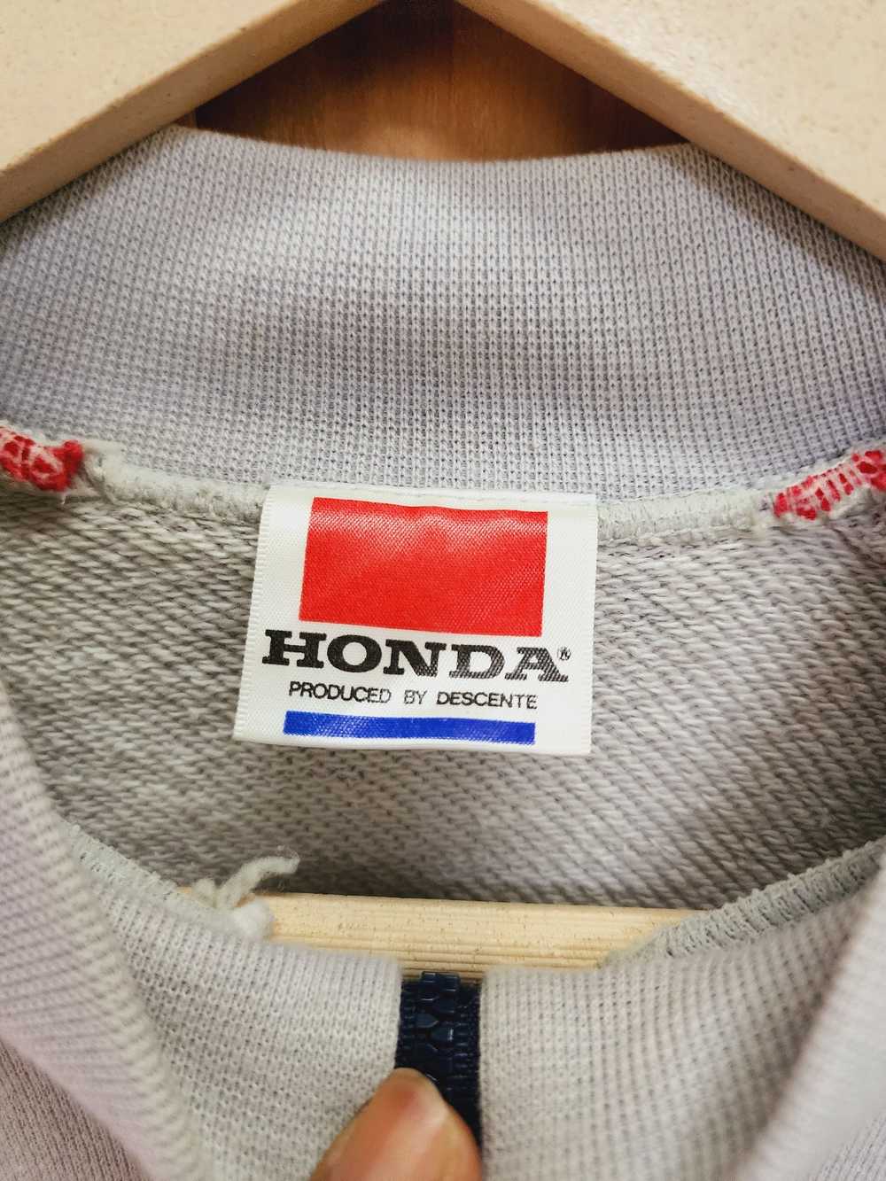 Honda × Racing × Vintage Vintage Honda Half Zip S… - image 10