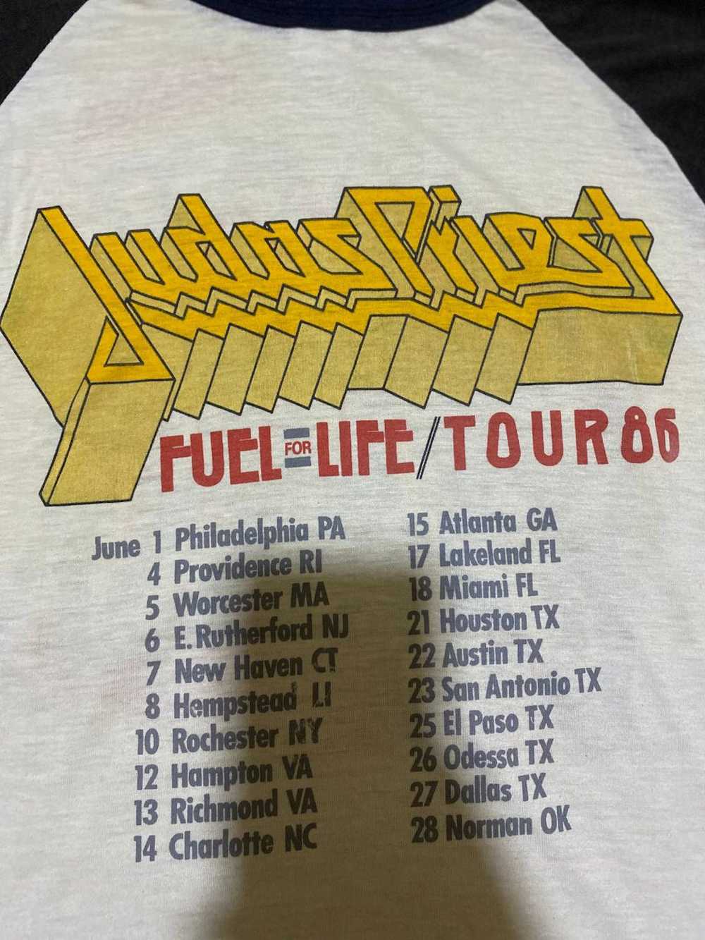 Judas Priest × Tour Tee × Vintage Vintage 80's Ju… - image 5