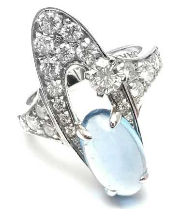 Bvlgari Elysia 18k White Gold Diamond Blue Topaz … - image 1