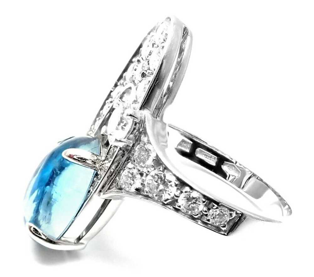 Bvlgari Elysia 18k White Gold Diamond Blue Topaz … - image 4