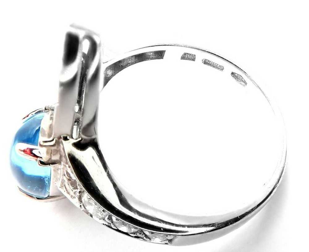 Bvlgari Elysia 18k White Gold Diamond Blue Topaz … - image 5