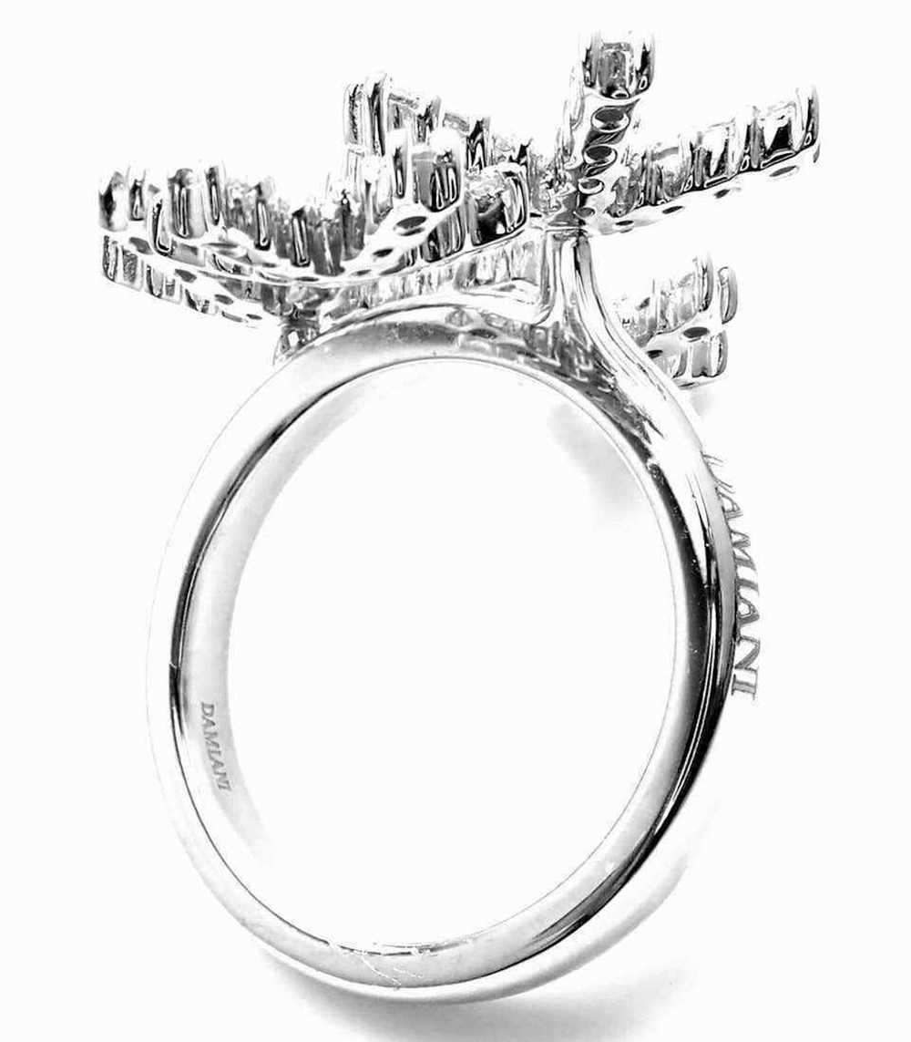 Other Damiani Diamond Flower 18k White Gold Cockt… - image 3