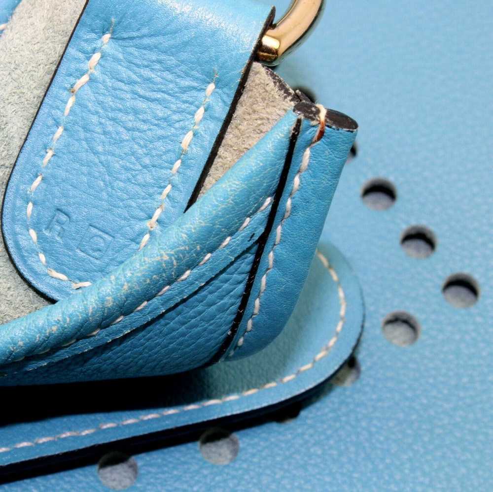 Hermes Hermes Evelyne Blue Jean Clemence Leather … - image 10