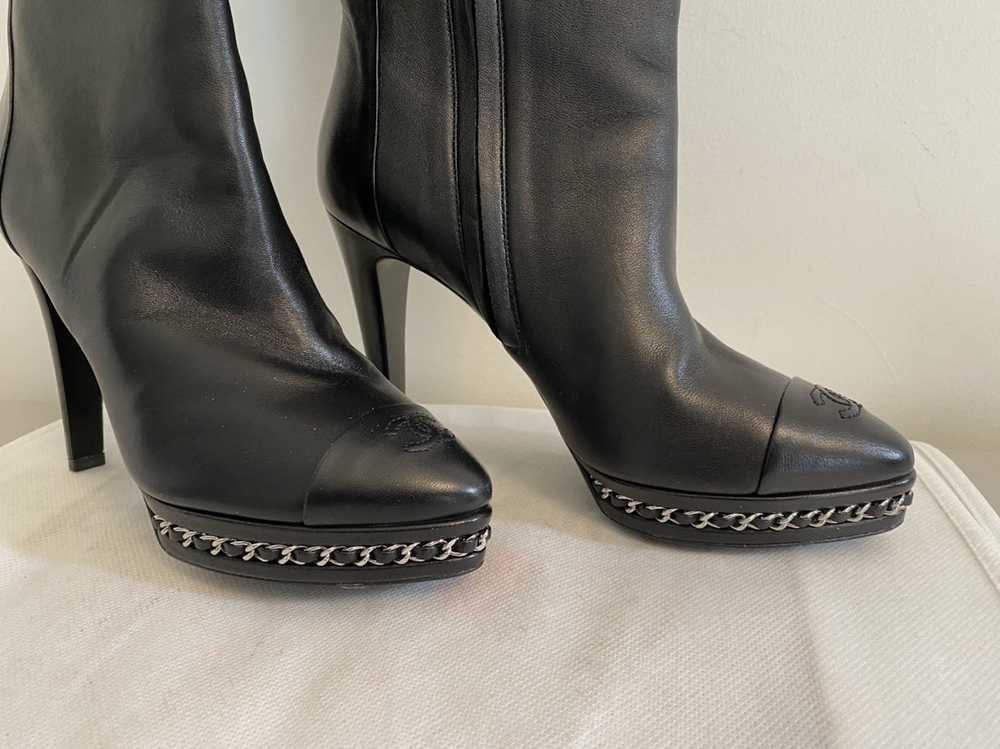 Chanel Authentic Chanel leather boots - image 8