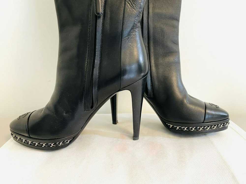 Chanel Authentic Chanel leather boots - image 9