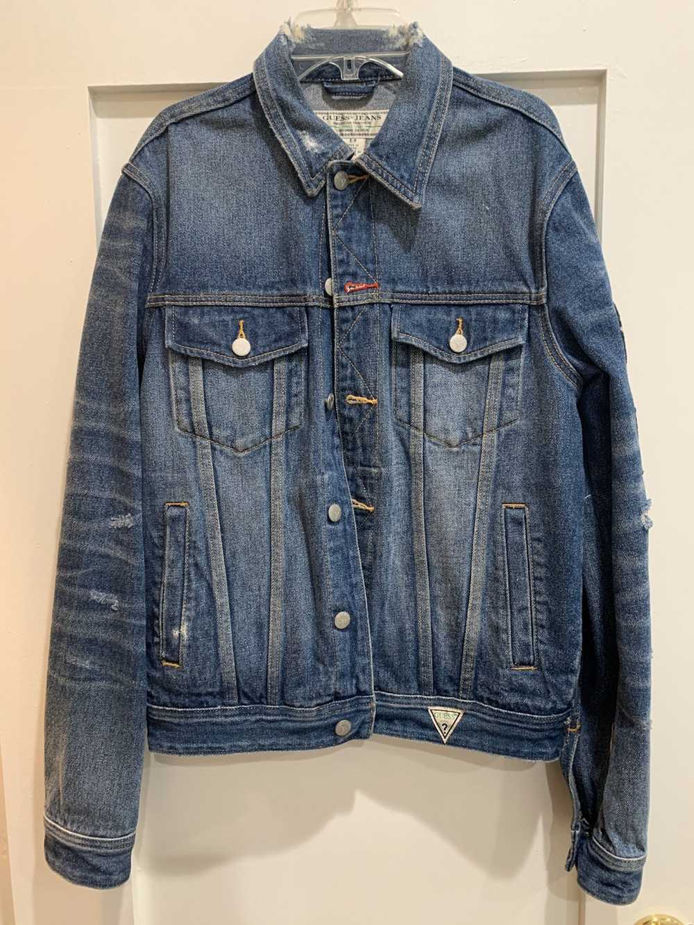 Guess Guess Distressed Denim Jacket - image 1