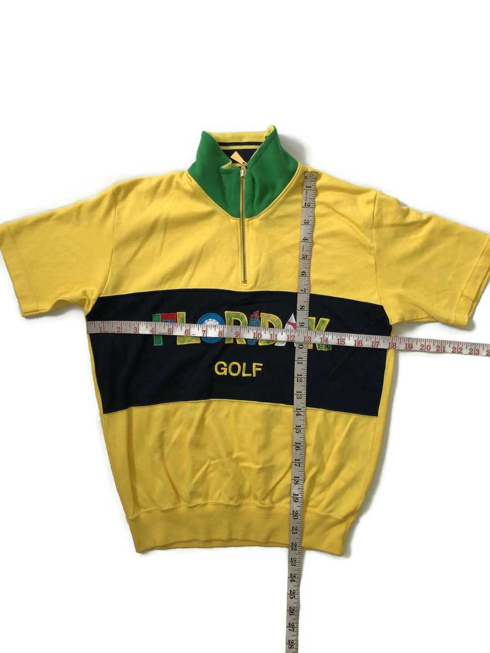 Vintage floriday golf strike colour pullover swea… - image 6