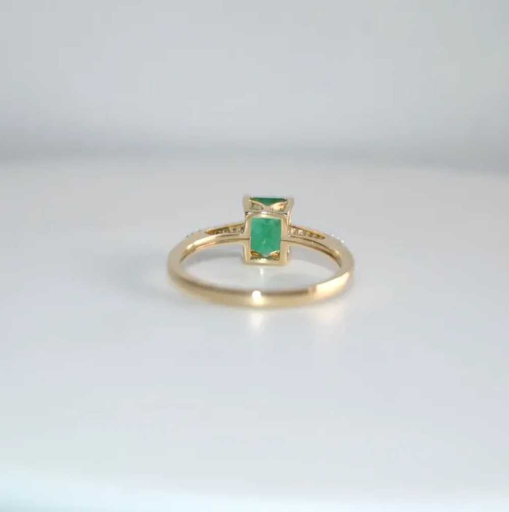Emerald cut Emerald Forever Gold Ring 1.01ct - image 9
