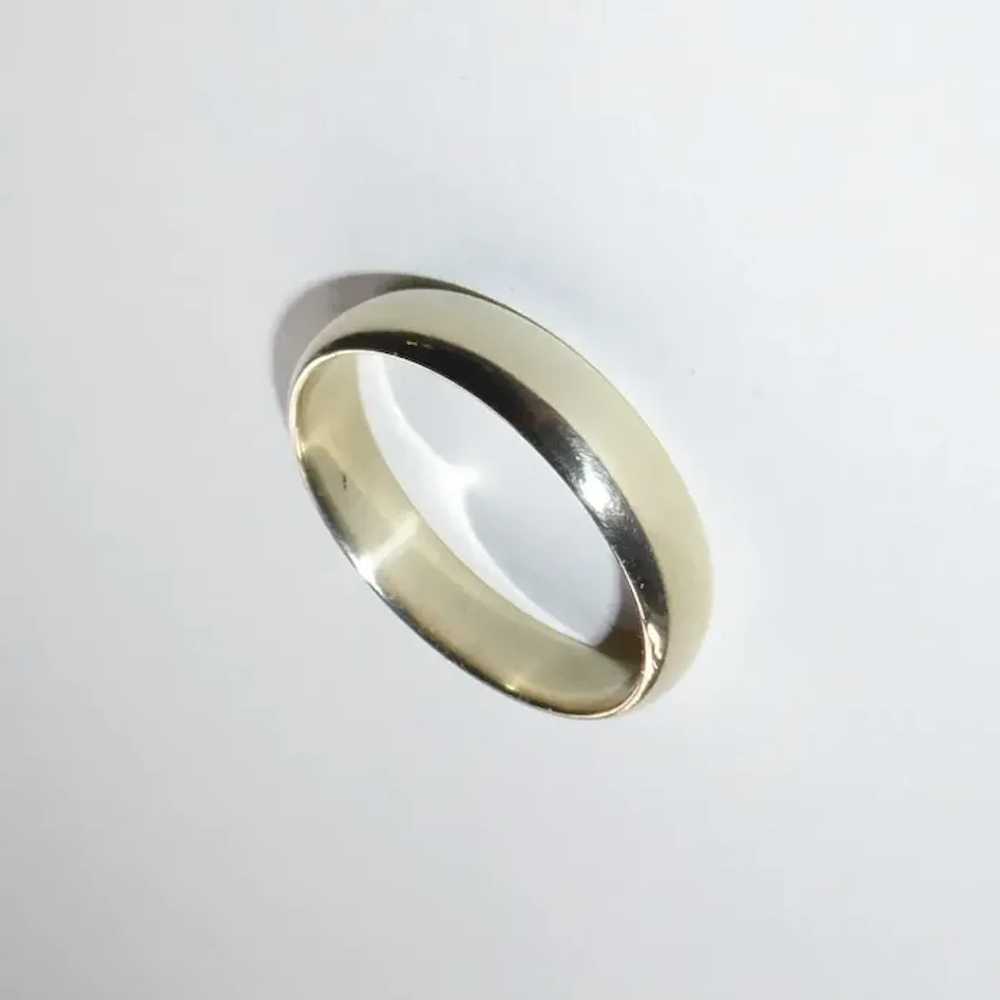 14k Classic Yellow Gold Band Ring - image 11