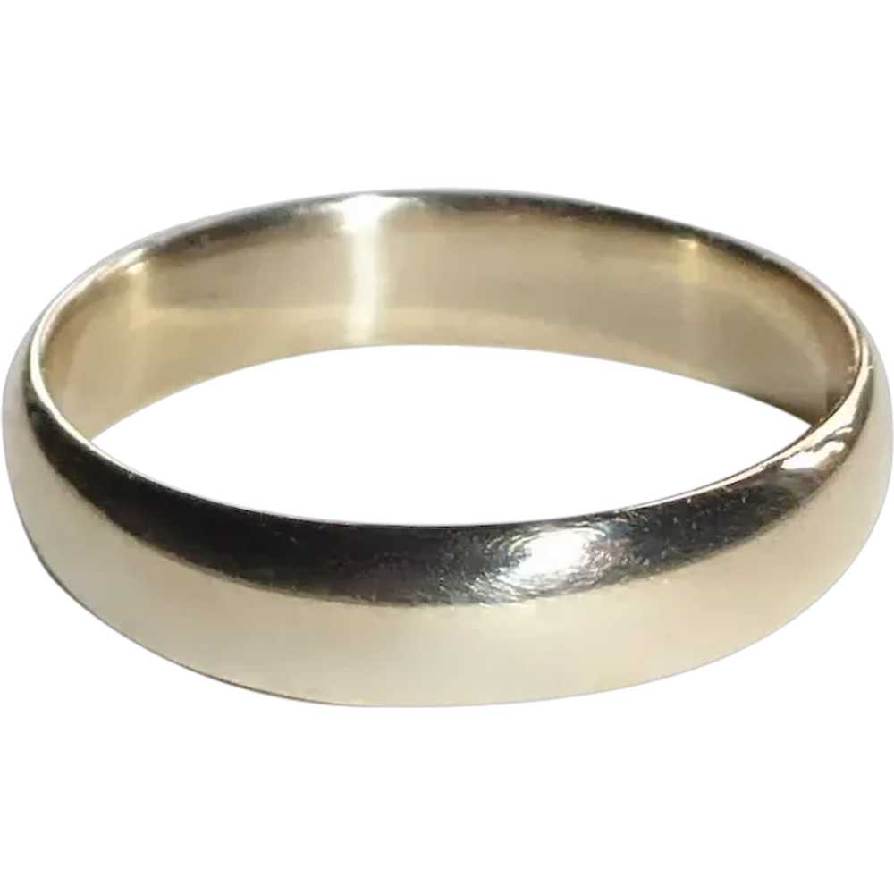 14k Classic Yellow Gold Band Ring - image 1