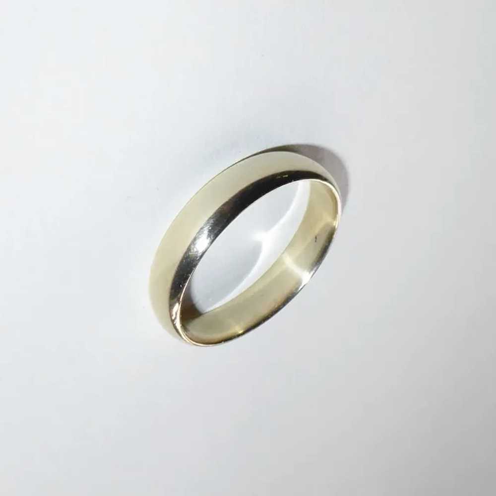 14k Classic Yellow Gold Band Ring - image 3