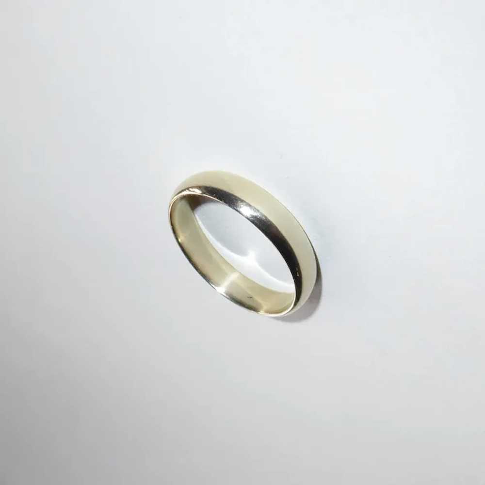 14k Classic Yellow Gold Band Ring - image 5