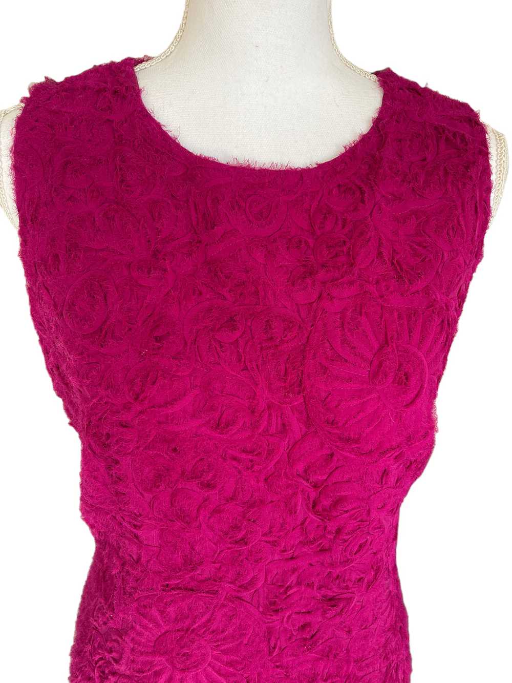 EtCetera Fuchsia Silk Textured Shift Dress, 10 - image 2