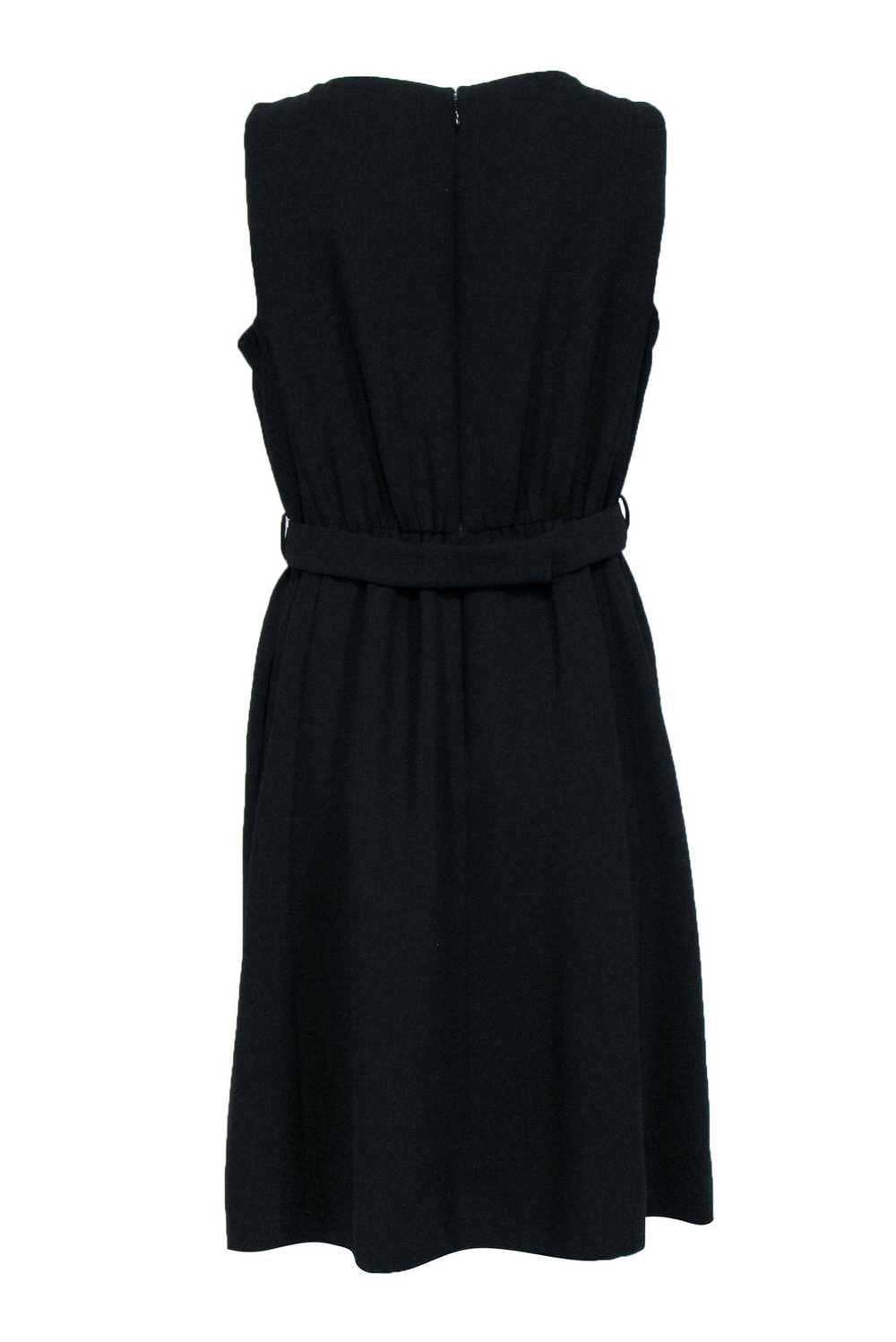 Kate Spade - Black Sleeveless Work Dress w/ Pink … - image 3