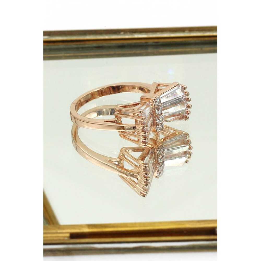 Ocean fashion Pink gold ring - image 3