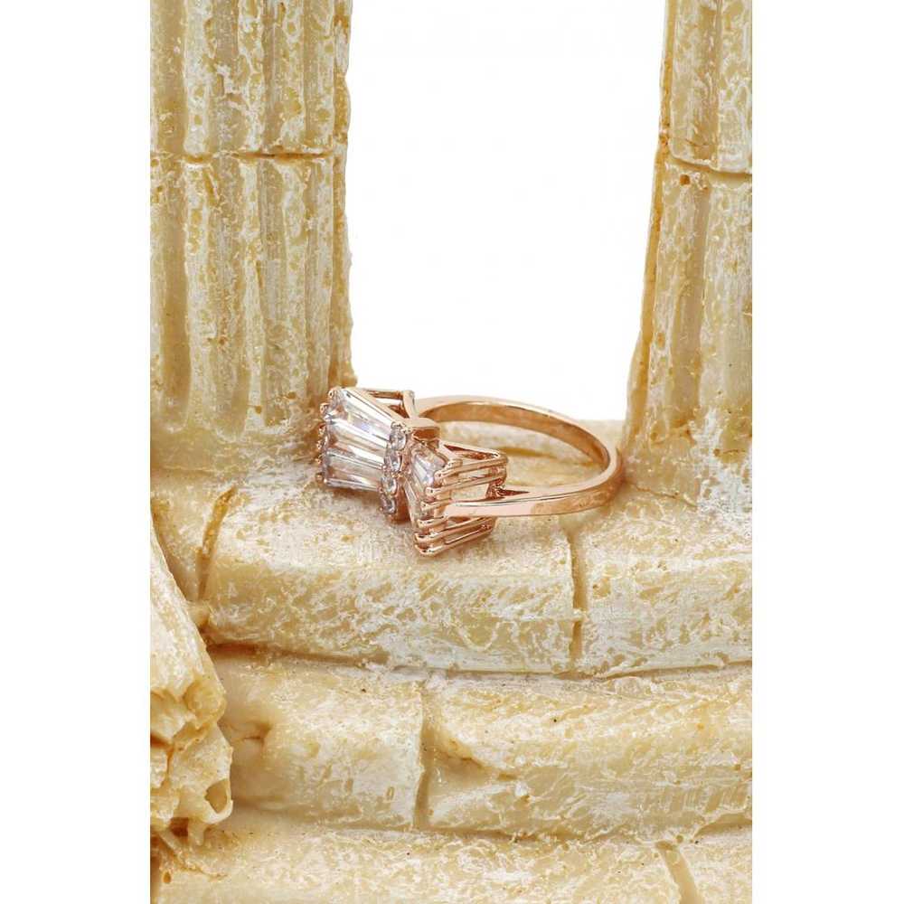 Ocean fashion Pink gold ring - image 7