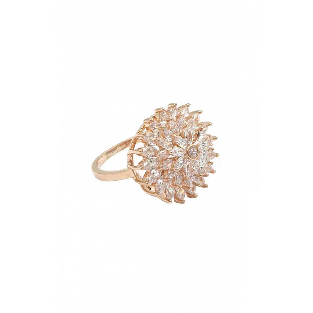 Ocean fashion Pink gold ring - image 2