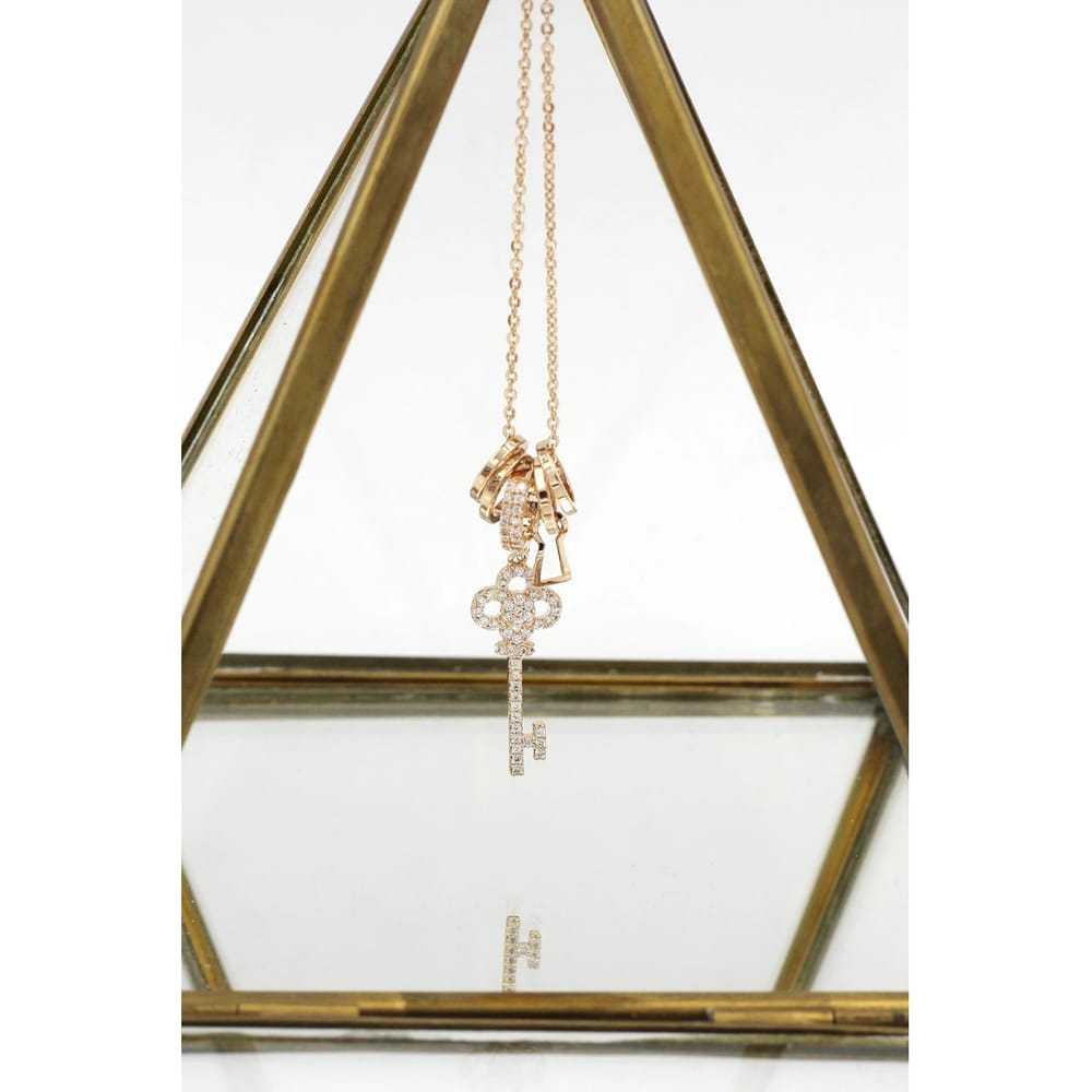 Ocean fashion Pink gold necklace - image 2