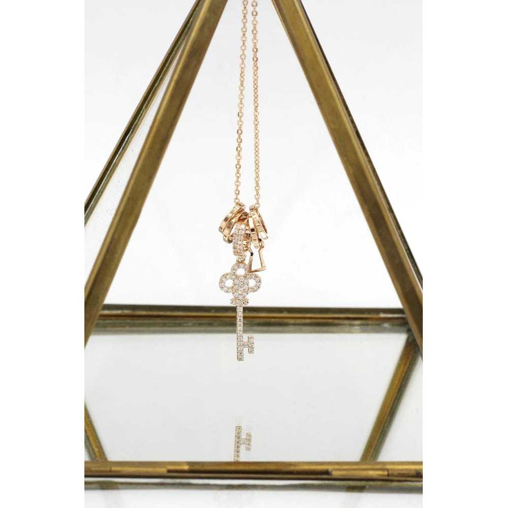 Ocean fashion Pink gold necklace - image 3