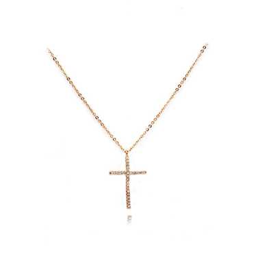 Ocean fashion Pink gold necklace - image 1