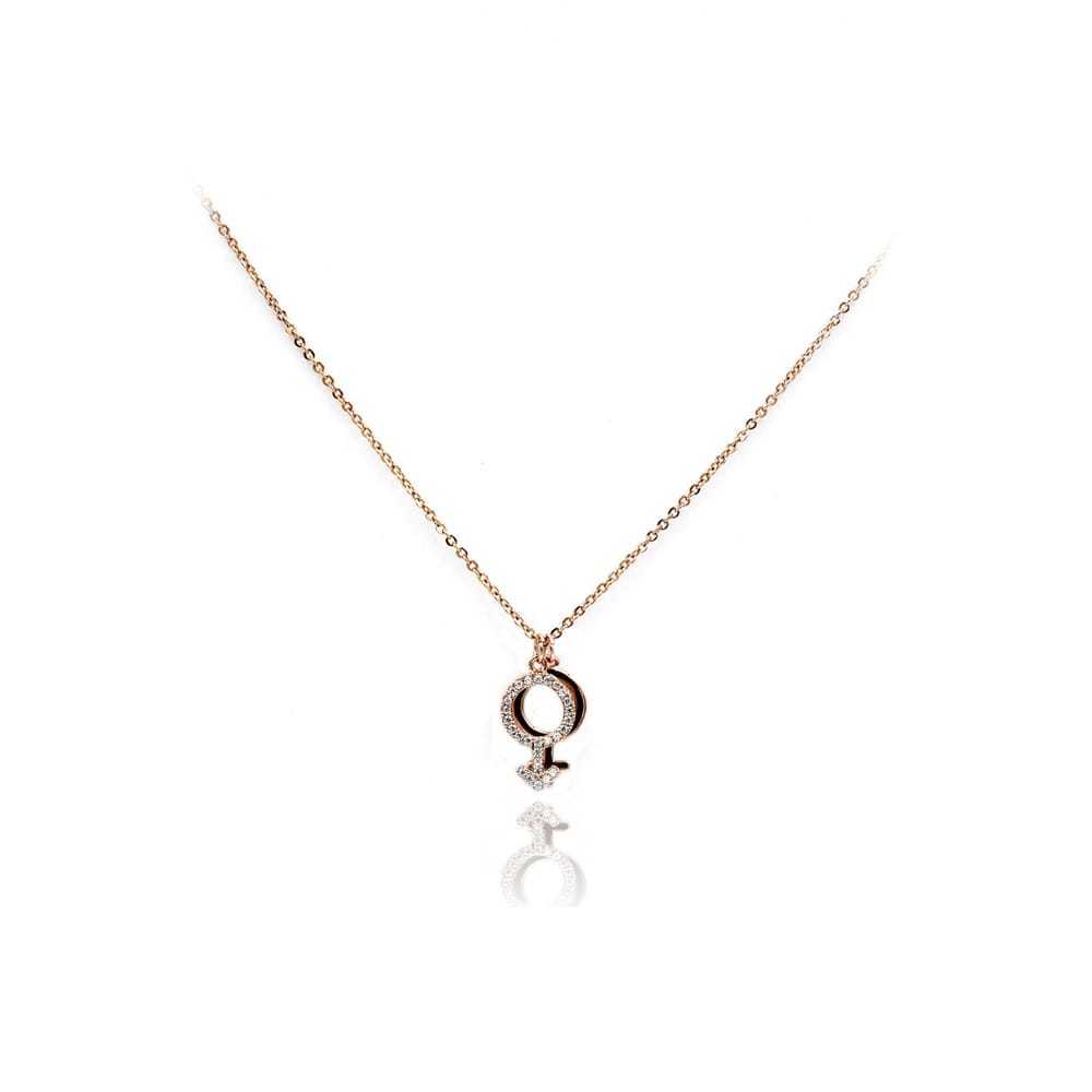 Ocean fashion Pink gold necklace - image 2