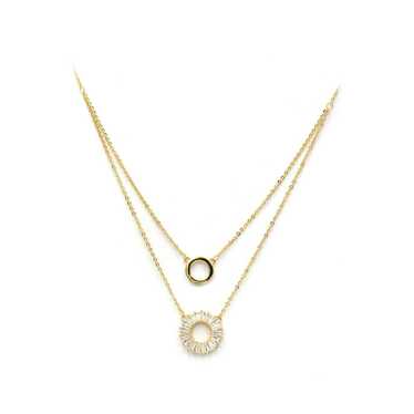 Ocean fashion Yellow gold necklace