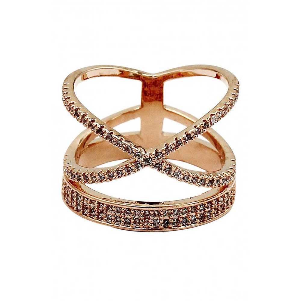 Ocean fashion Pink gold ring - image 1