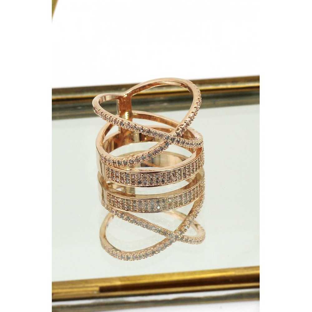 Ocean fashion Pink gold ring - image 3