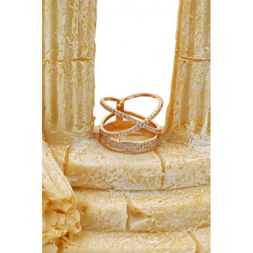 Ocean fashion Pink gold ring - image 5