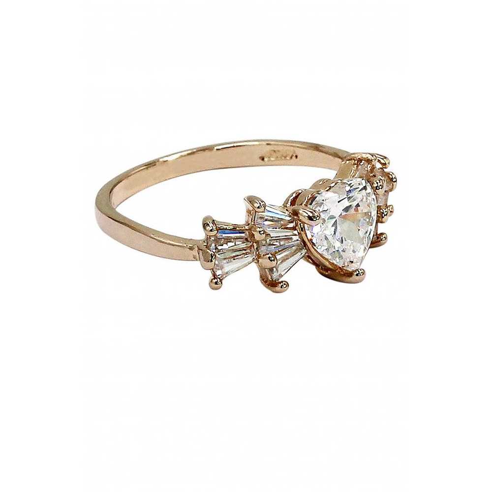 Ocean fashion Pink gold ring - image 2