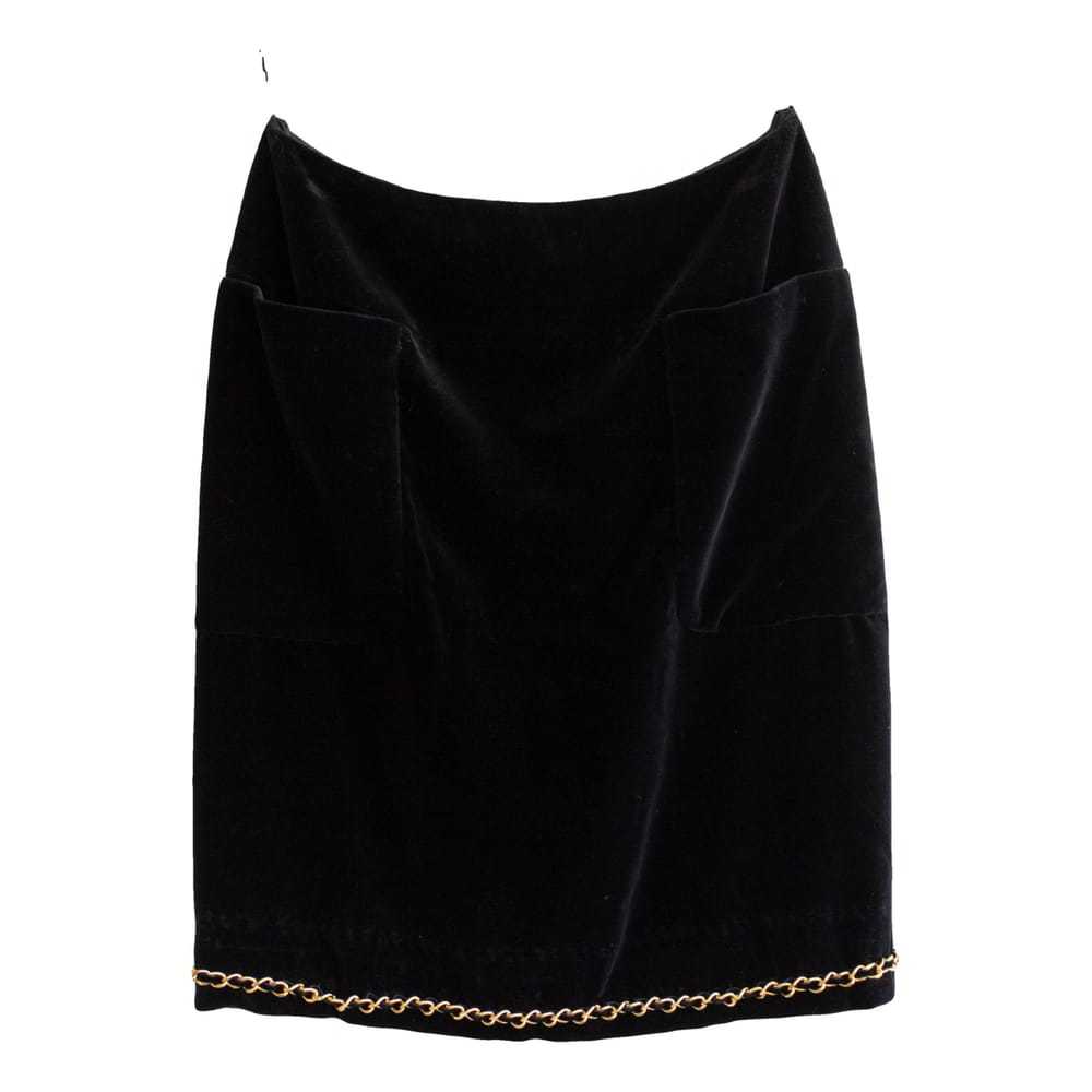 Chanel Velvet mini skirt - image 1