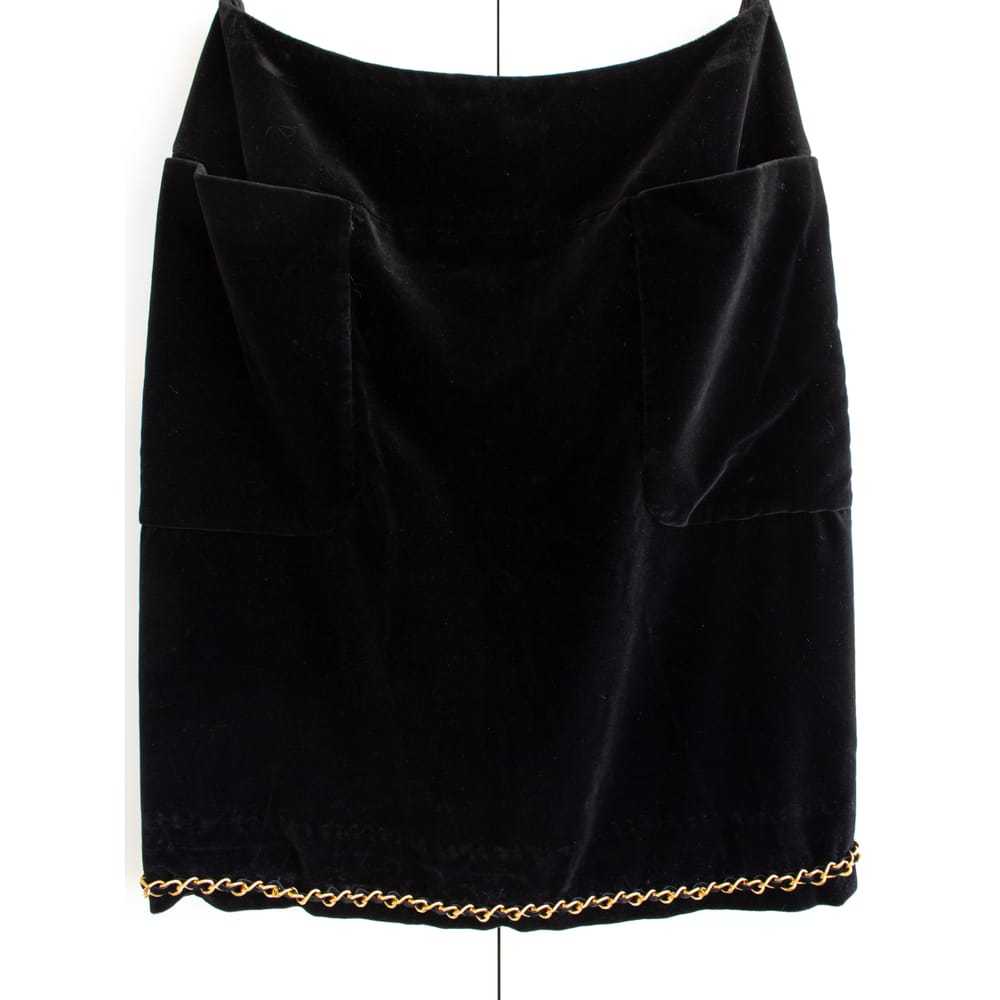 Chanel Velvet mini skirt - image 4