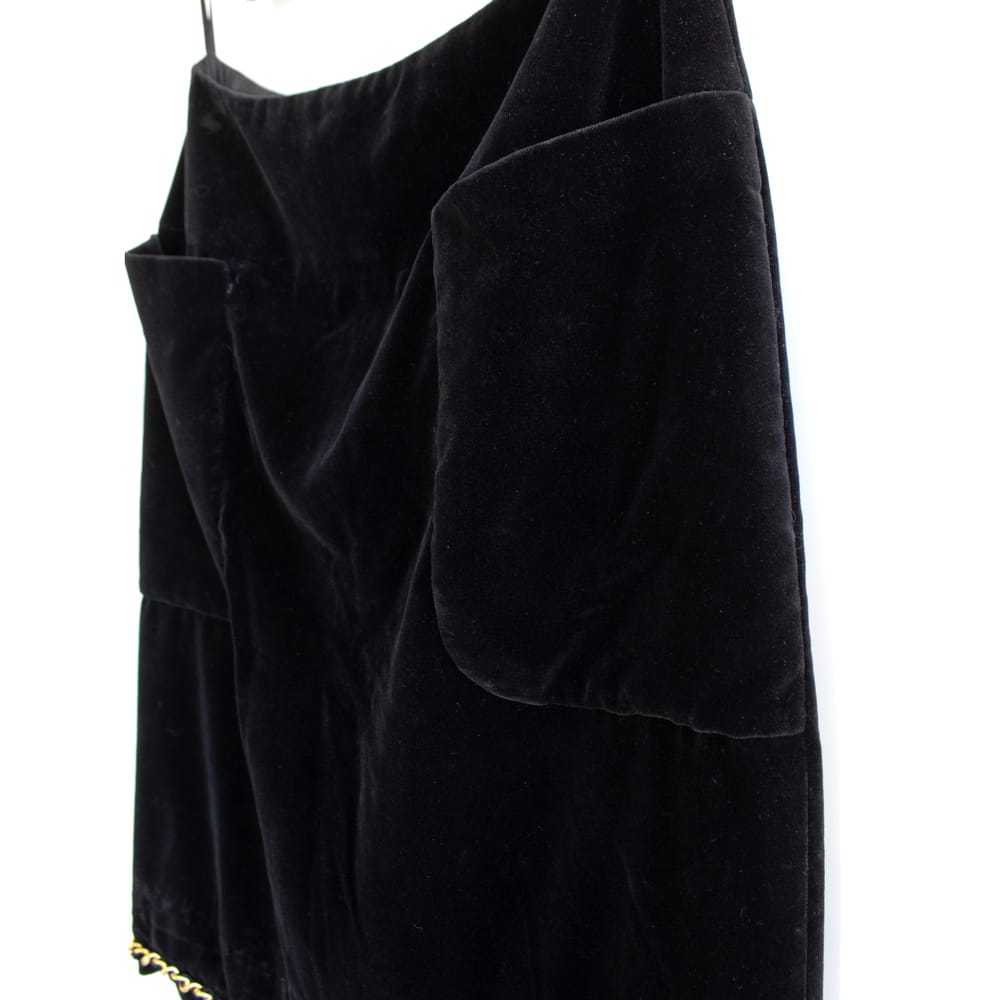 Chanel Velvet mini skirt - image 7