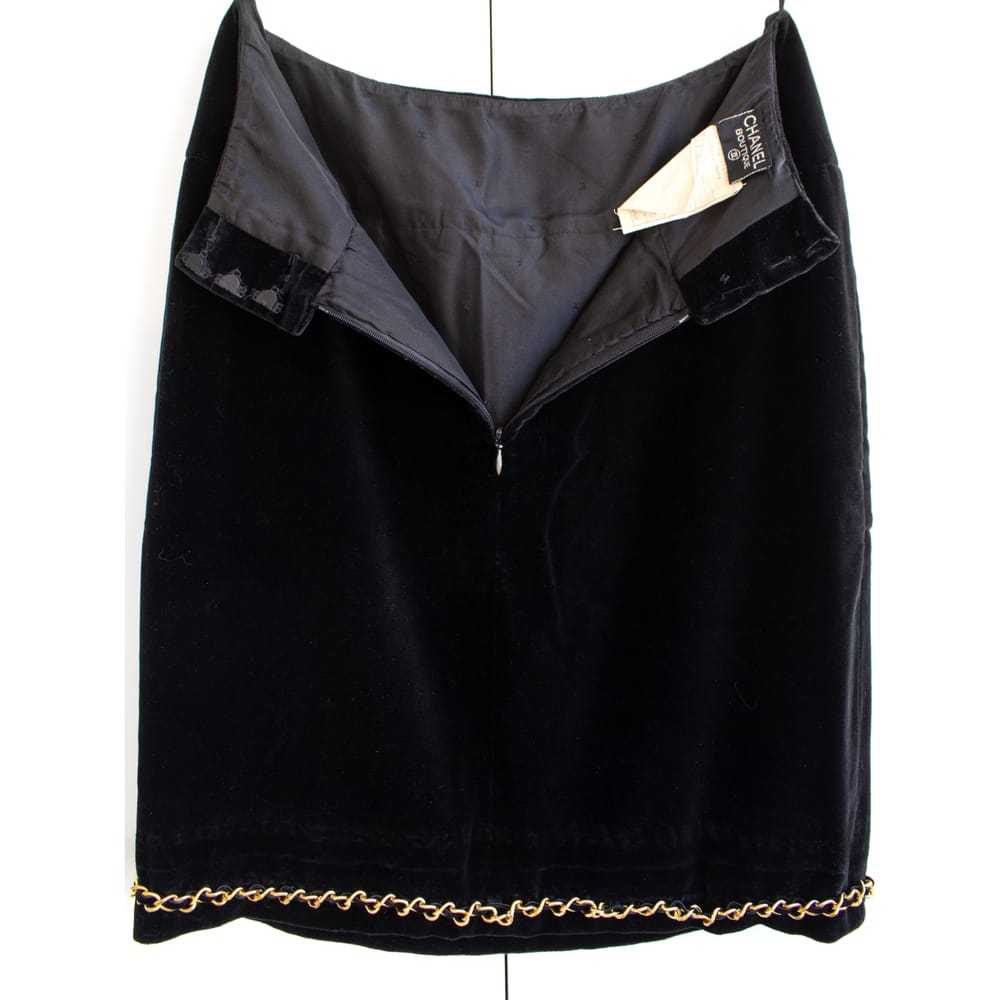 Chanel Velvet mini skirt - image 9