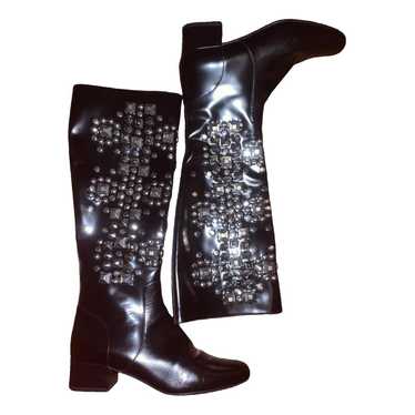 Saint Laurent Leather riding boots - image 1