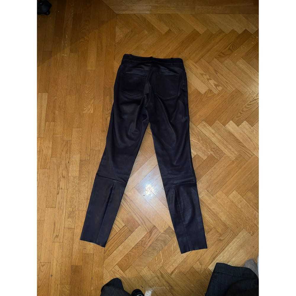 Stouls Leather straight pants - image 3