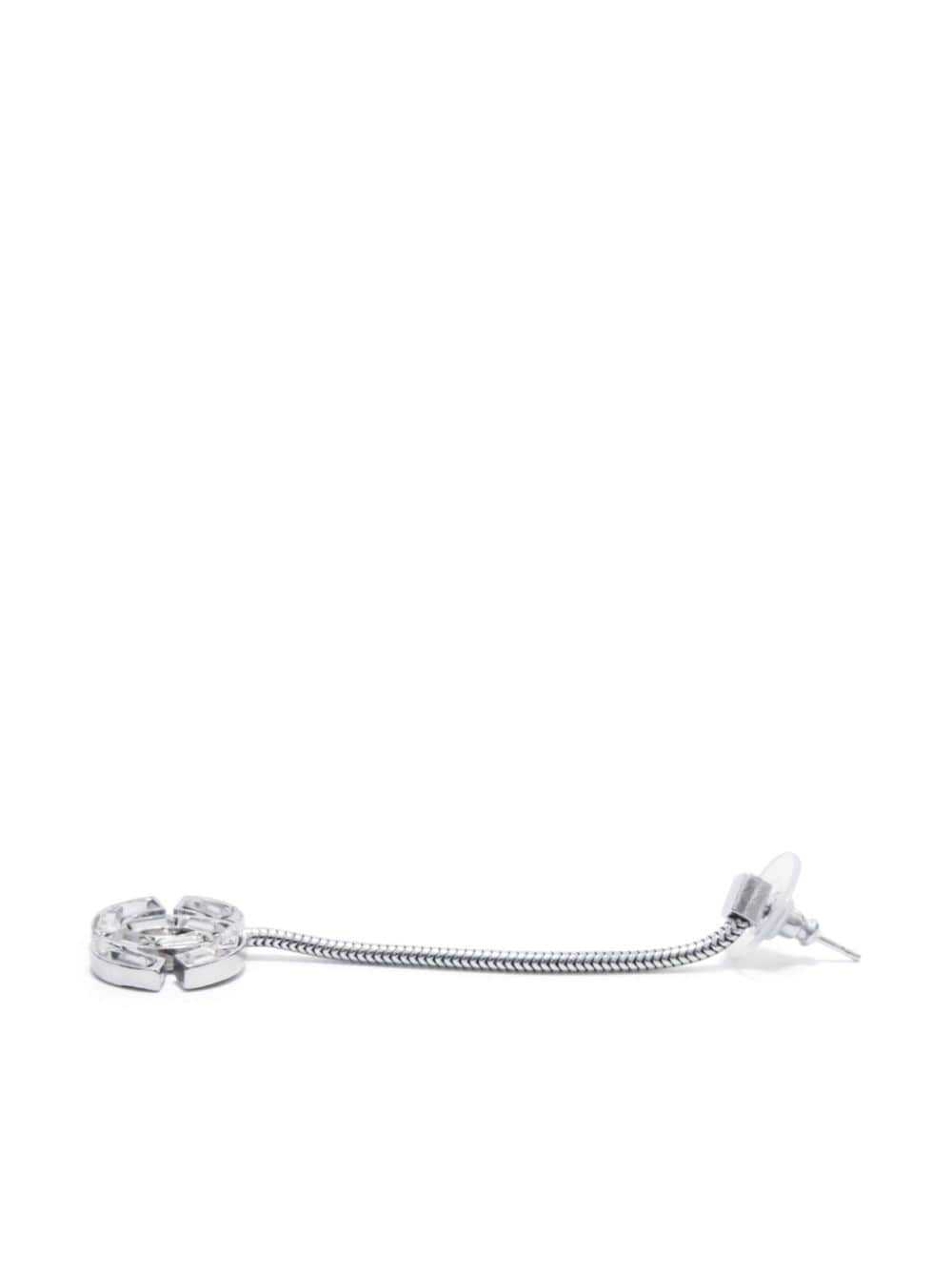 CHANEL Pre-Owned 2001 CC crystal-embellished earr… - image 2
