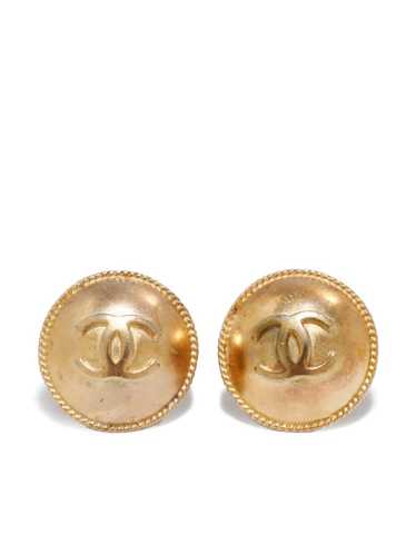 Chanel 1995 button earrings - Gem