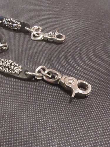 小物 silver 925 wallet chain Solid 925 Sterling Silver Diamond Skull Wallet Chain Biker