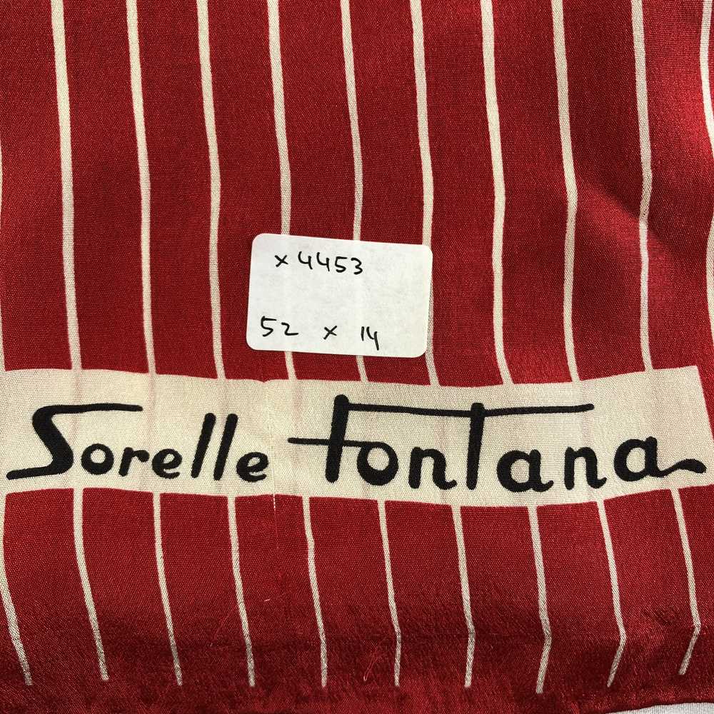 Vintage Vintage Sorelle Fontana Silk Scarf - image 7