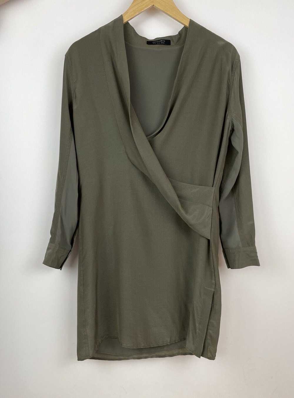 Allsaints AllSaints Viscose Silk Wrap Dress Size … - image 1