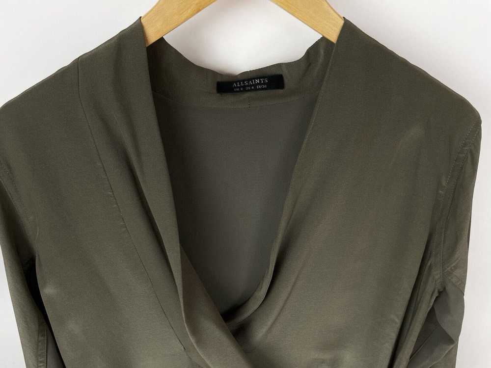 Allsaints AllSaints Viscose Silk Wrap Dress Size … - image 3