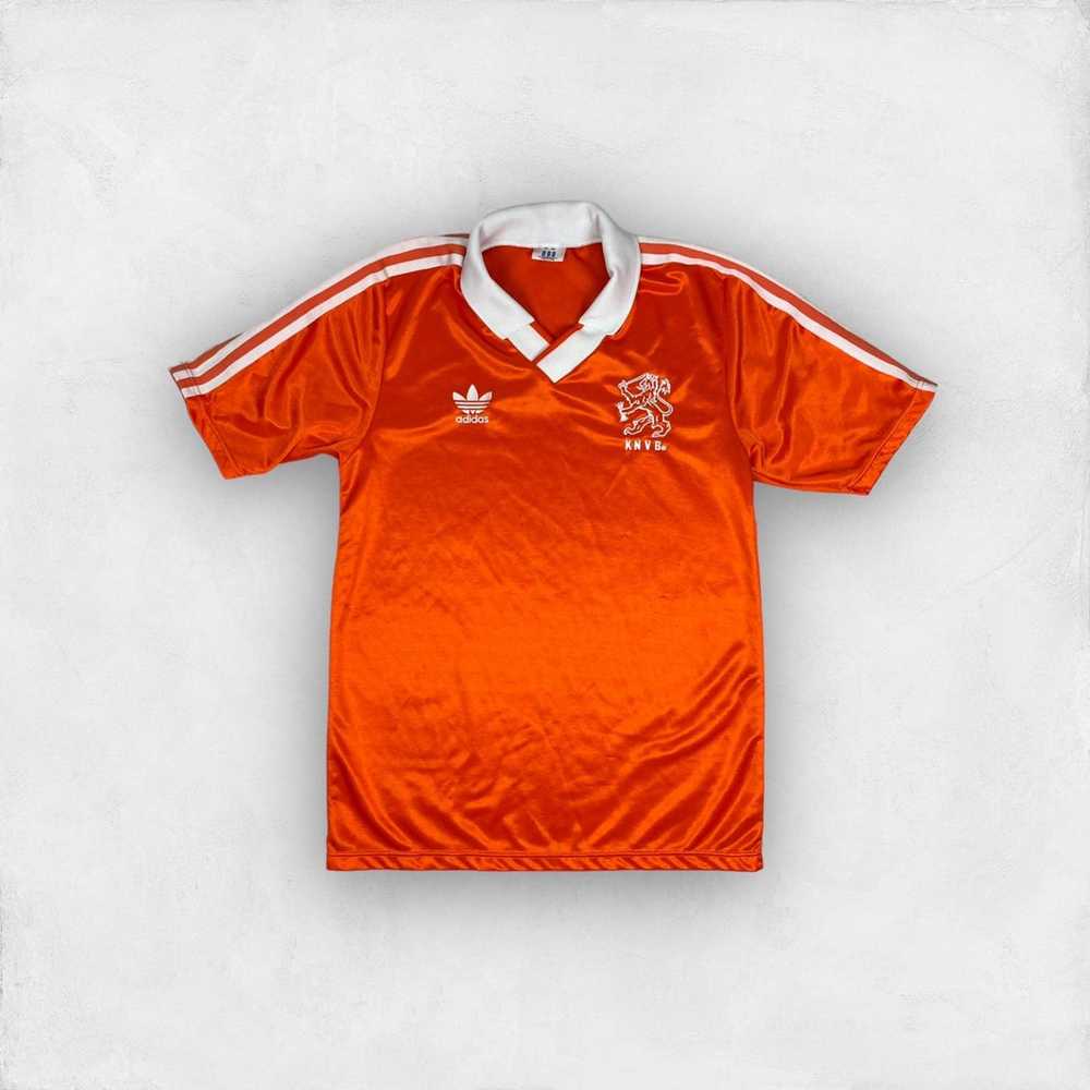 Adidas × Soccer Jersey × Vintage Netherlands 1990… - image 1