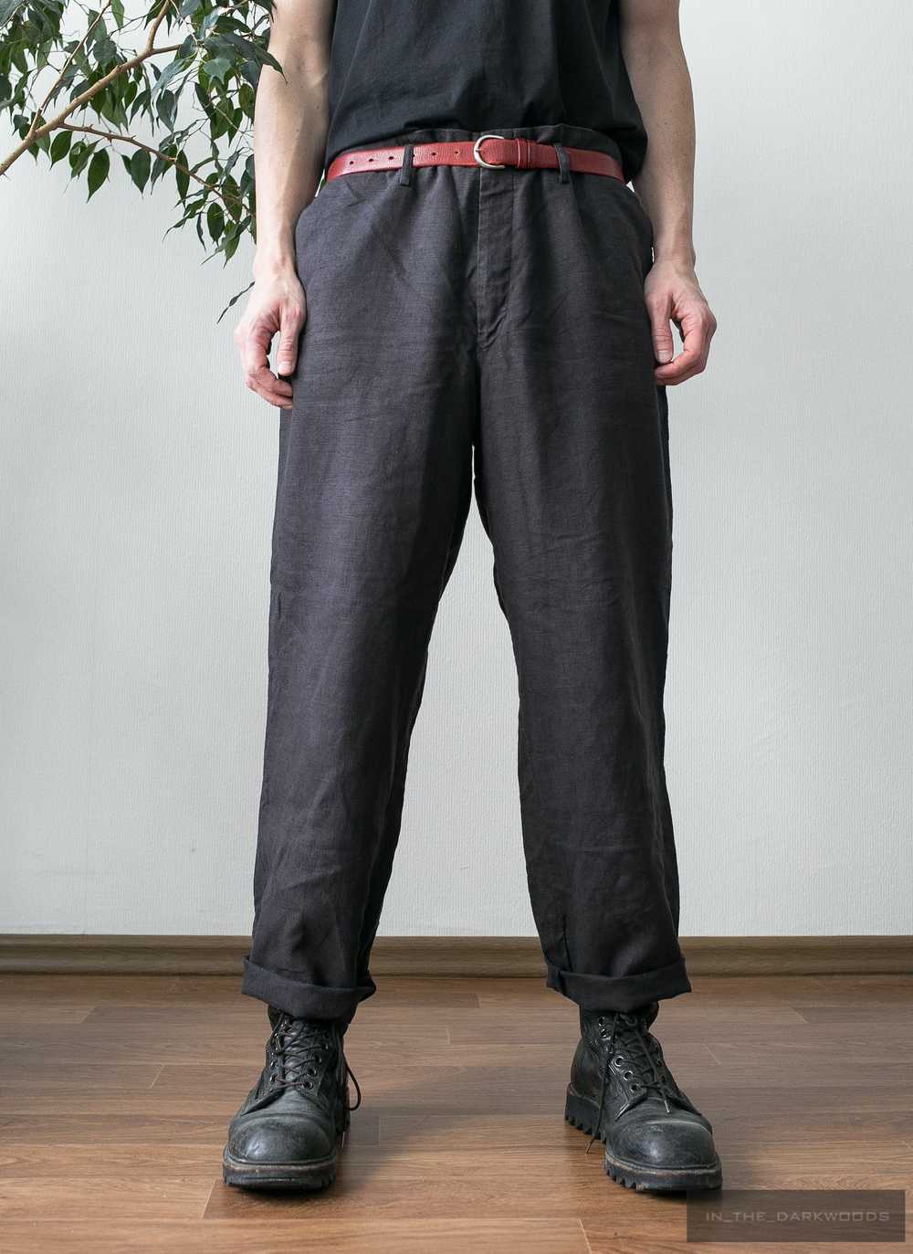Yohji Yamamoto × Ys For Men vintage linen pants - image 2