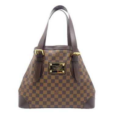 Louis Vuitton Brown Damier Ebene Hampstead PM Leather Cloth Pony-style  calfskin ref.930043 - Joli Closet